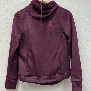 The North Face Sherpa lined funnel neck sweatshirt size small